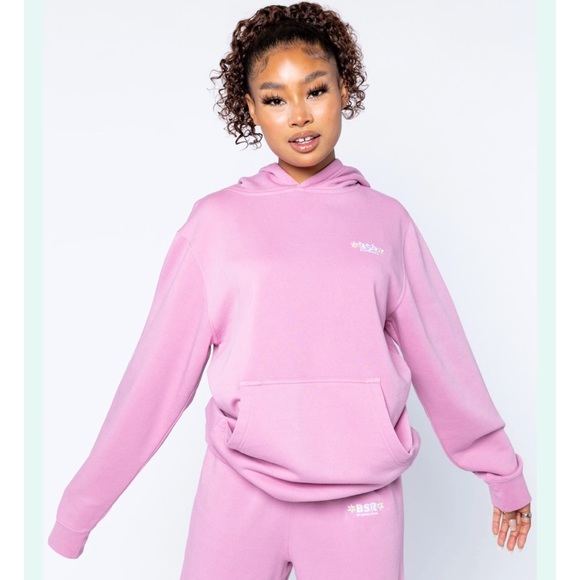 BSR by Sami Ryan EVERYDAY HOODIE, DUSTY ROSE - Picture 4 of 6